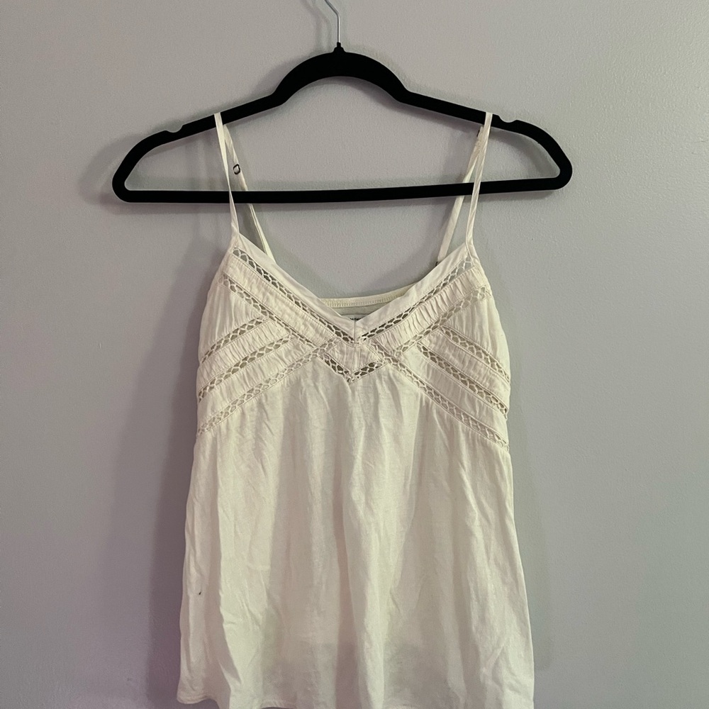 American Eagle Outfitters Cream Lace Camisole